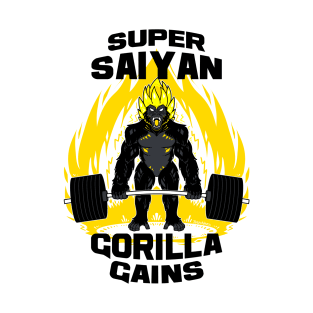 Super saiyan gorilla gains T-Shirt