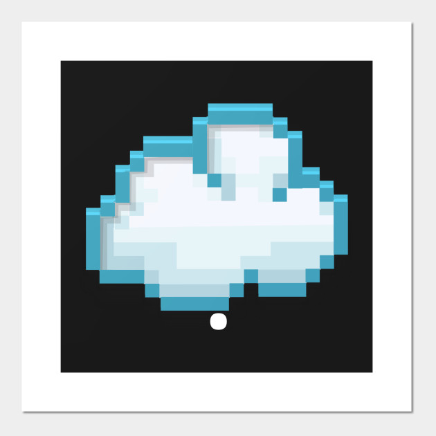 Glitch Furniture Wall Decor 8bit Cloud Glitchthegame Posters