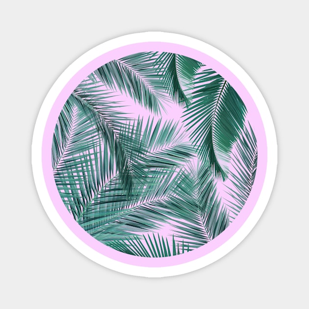 Palm Leaves Magnet by Vin Zzep