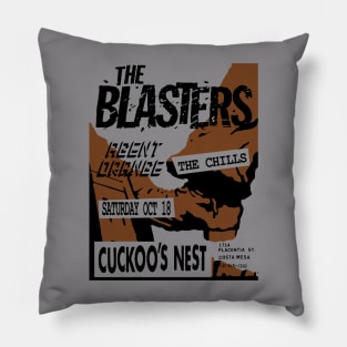 cuckoos nest punk show flyer art Pillow