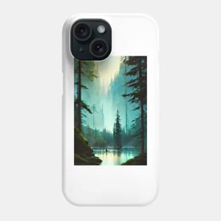 Anime Girl Nature Forest River Landscape Phone Case