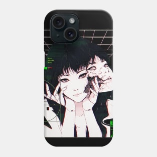 Cyberpunk Girl Vaporwave Futuristic Style Phone Case