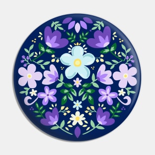 Floral design - purple flowers Pin