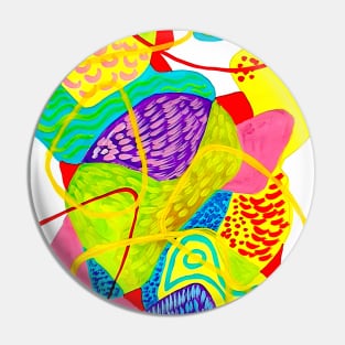 yellow abstract Pin