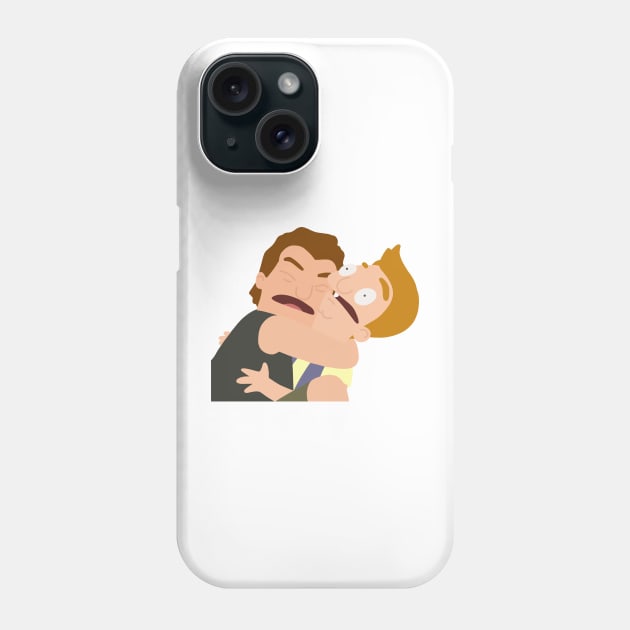 Zeke & Jimmy Jr Hug Phone Case by gray-cat