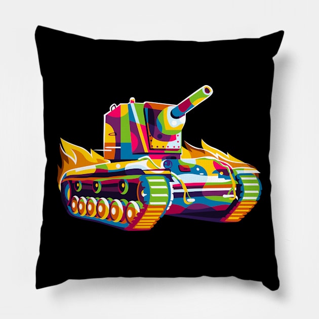 KV-2 Tank Pillow by wpaprint