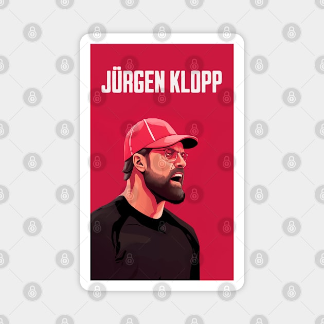 Jürgen Klopp Big print Magnet by YNWA Apparel