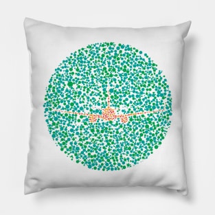 Colorblind Airplane Airport Symbold Pillow