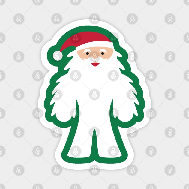 Funny Yeti Santa Claus Magnet by MedleyDesigns67