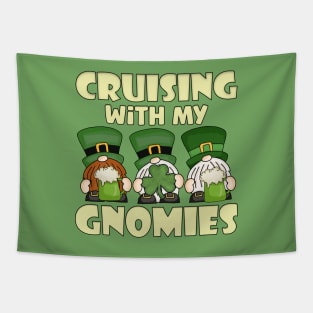 Cruising with My Gnomies Saint Patricks Cruise Vacation Tapestry