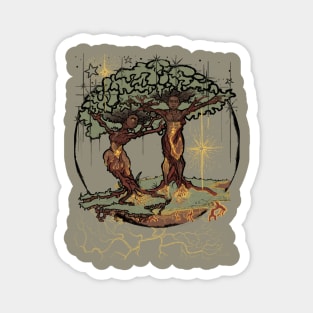 Trees of Life (Color Lineart) Magnet