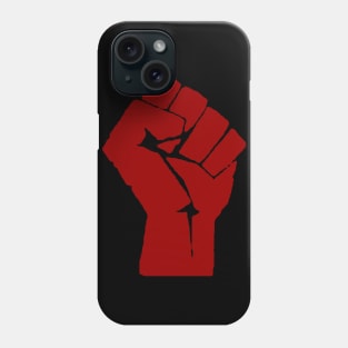 Red Raised Fist - Punk, Radical, Revolution, Leftist, Socialist, Anarchist, Social Justice Phone Case