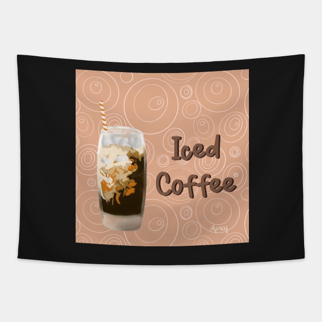 Iced Coffee Tapestry by MarcyBrennanArt