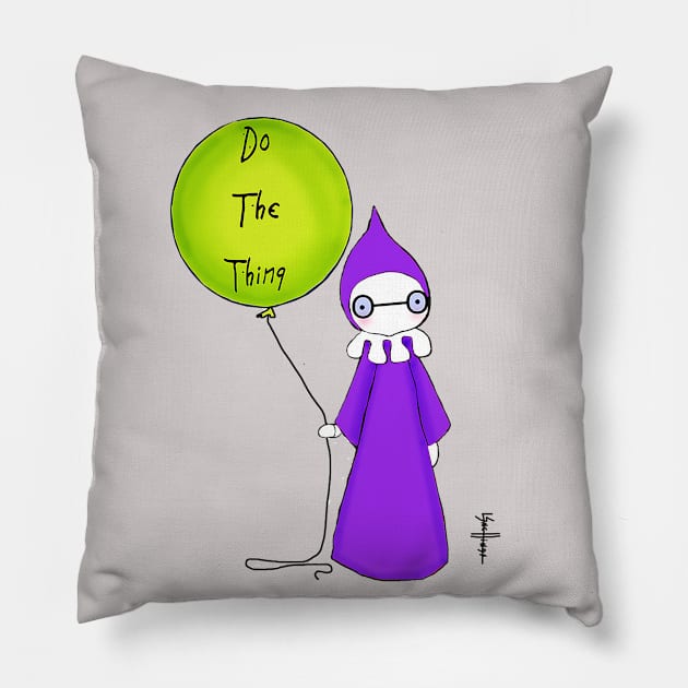 Do The Thing Pillow by LisaSnellings