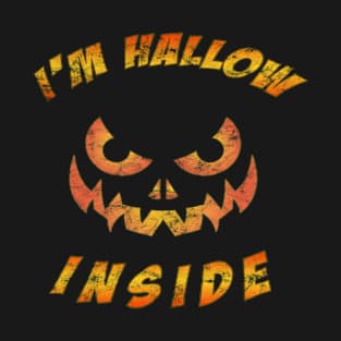 Distressed I'm Hallow Inside funny Jack-o-Lantern T-Shirt