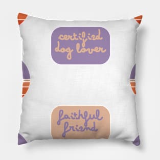 Cute Retro Dog Breeds - with quotes Six Pack Pillow