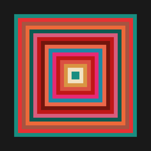 Op Art Squares #4 by n23tees