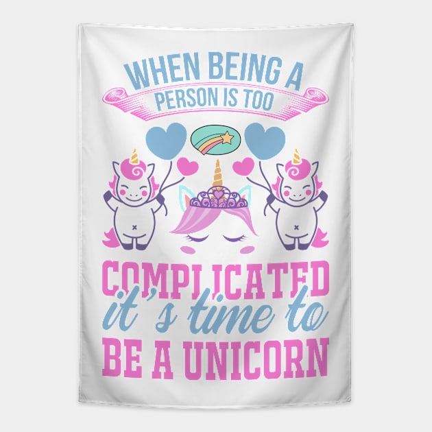 Magical Unicorn Tapestry by The Sarah Gibs