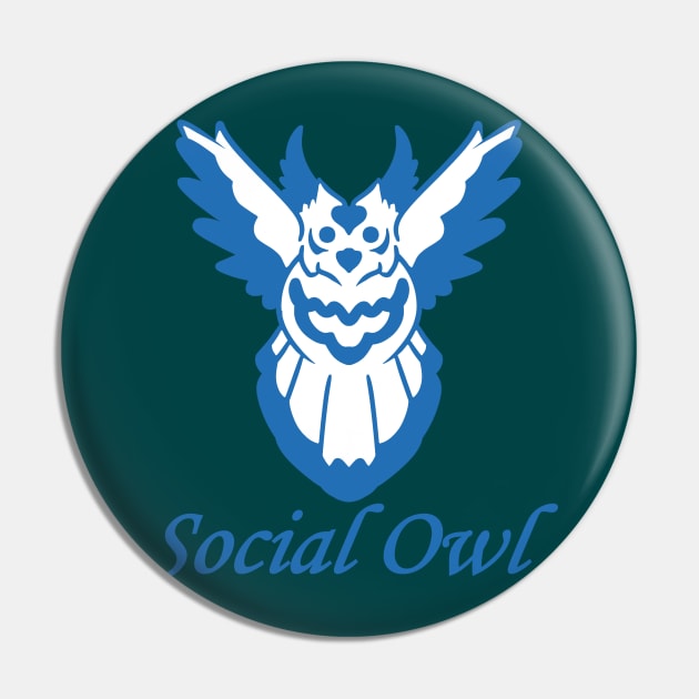 Social Owl Pin by SoraLorr