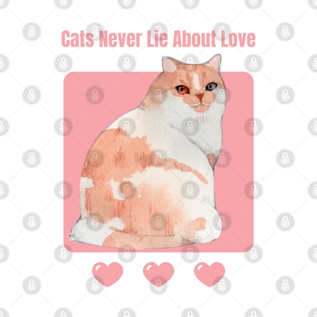 Cats Never Lie About Love by ArtbyLaVonne