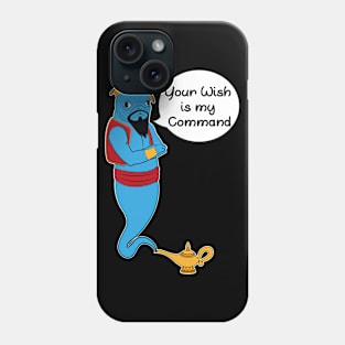Pug Genie Lamp-Blue Genie Phone Case