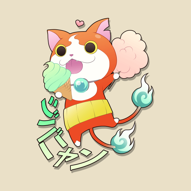 Jibanyan The Yokai by NessaSan