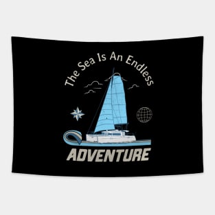 Sailing Is An Endless Adventure Sailor Tapestry