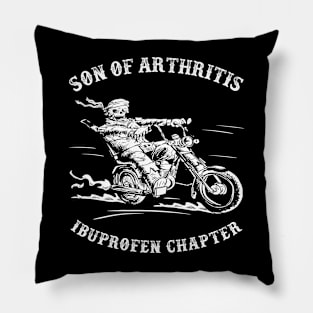 Biker Motorcyclist Pillow