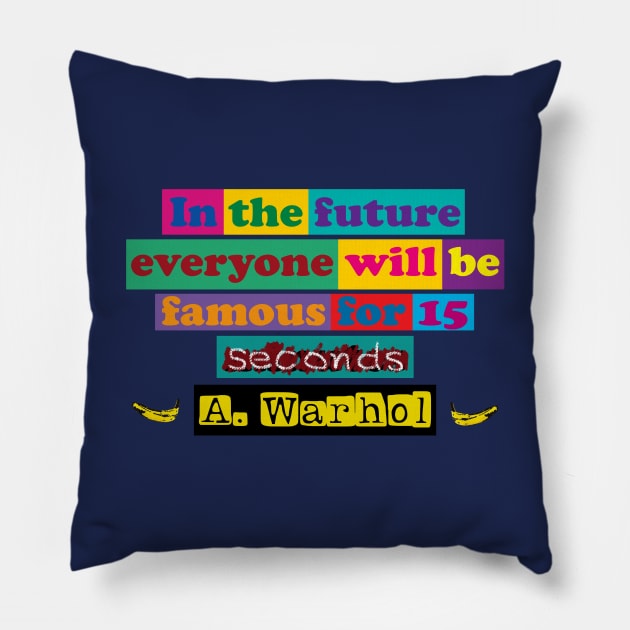 Correcting Warhol Pillow by TenomonMalke