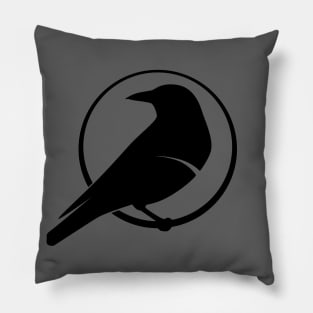 Broken Crow Underground Arts Logo Pillow