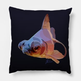 Grumpy Fish (gradient) Pillow