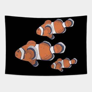 Clownfish - Underwater Creature - Clown Sea Animal Tapestry