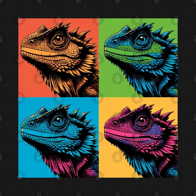 Bearded Dragon Pop Art - Cool Lizard by PawPopArt