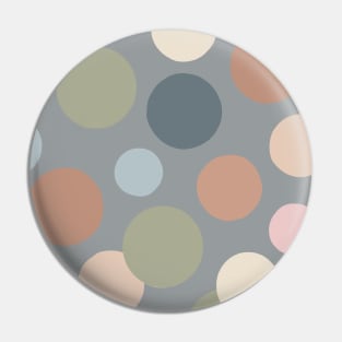 Retro colors abstract circles design pattern Pin