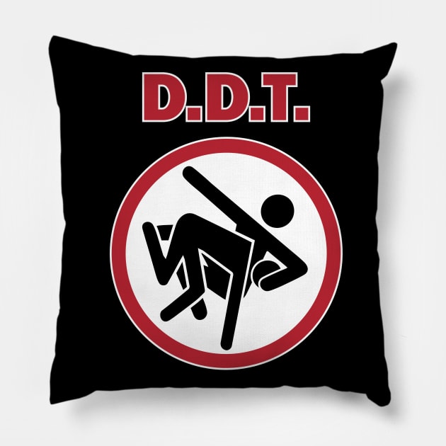 D.D.T. THRASH ZONE LOGO Pillow by Gimmickbydesign
