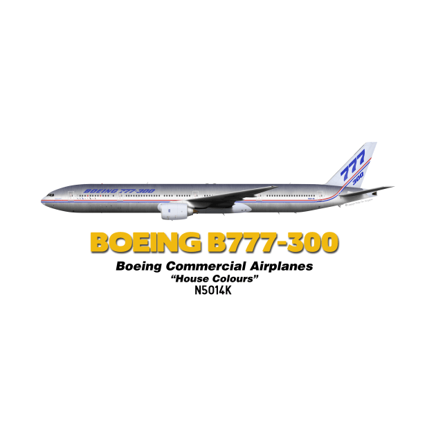 Boeing B777-300 - Boeing "House Colours" by TheArtofFlying