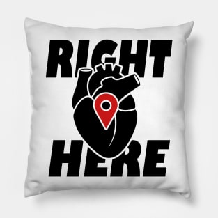 Heart location Pillow