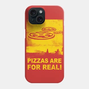 Pizzas are for real ! Fast flying pizzas Phone Case