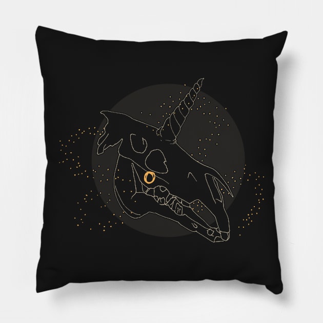 Unicorn Pillow by gennarmstrong