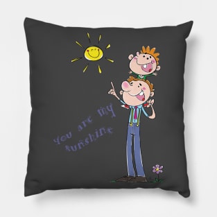 Sunshine daddy father's day gift Pillow