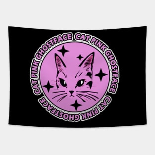 cat pink ghostface Tapestry