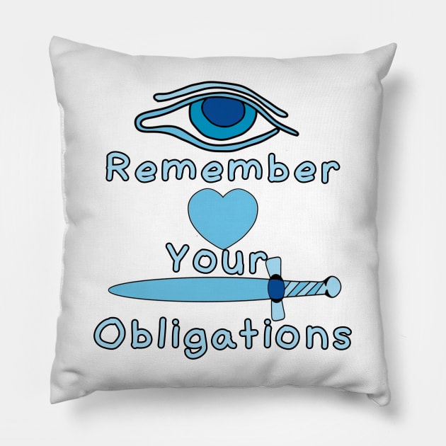 Remember Your Obligations Freemason Pillow by DiegoCarvalho