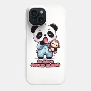 Cute Sleepy Panda Kids' Graphic Tee | Cozy Panda Pajama | Light Phone Case