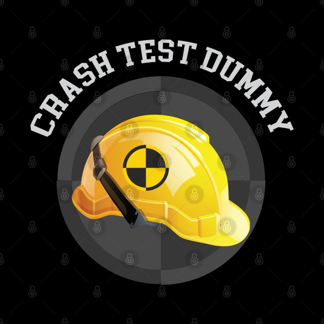 Crash Test Dummy Yellow Safety Helmet with Safety Mark Background by ActivLife