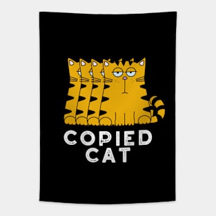 Copied Cat Cute Animal Pun Tapestry