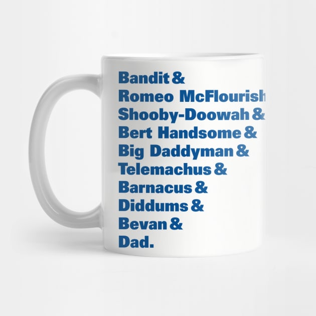 Best Dad bluey mug featuring bandit heeler