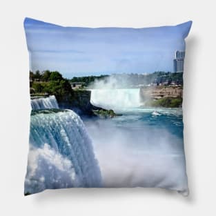 Niagara Falls NY - View From the American Side Pillow