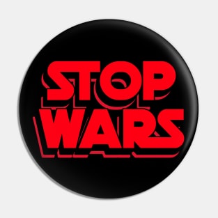 Stop Wars Anti War World Peace No War activist activism Pin