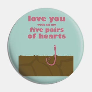 earthworm in love Pin