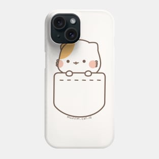 Muffin cat in pocket Phone Case